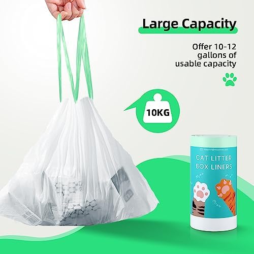 105 Count Automatic Litter Box Bags Liners Compatible