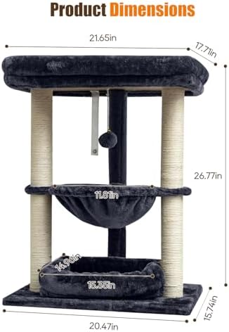 SYANDLVY 3 Level Small Cat Tree