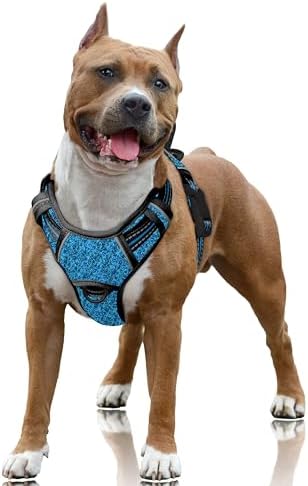BARKBAY No Pull Dog Harness Large Reflective Dog Harness