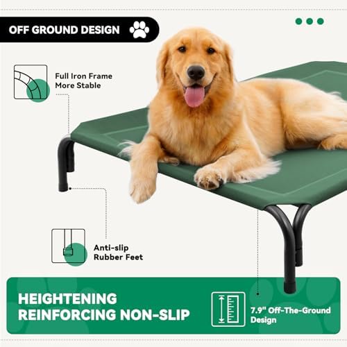 Elevated Dog Bed Outdoor Cooling Raised Cot