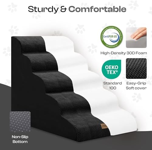 Miorun Extra Wide Dog Stairs for Large Dogs