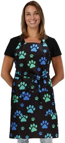 Plum Hill Waterproof Dog Grooming Apron, Groomer Apparel, Pet Washing Smocks