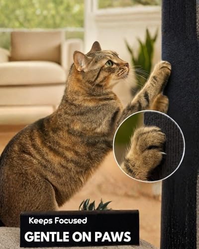 Corner & Wall Cat Scratch Mat, Self-Adhesive Trimmable Cat Scratcher, Wall