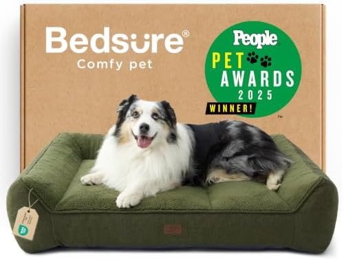 Bedsure SupportMax® Extra Thick Orthopedic XL Dog Beds Large Sized Dog