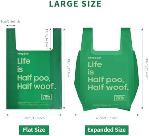 125 Count Cat Poop Bags Large Pet Waste Sacks