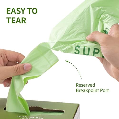 SUPERBIO 1.6 Gallon Compostable Food Scrap Bags