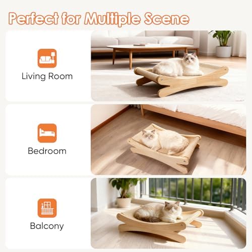 Natural Sisal Cat Scratcher Bed