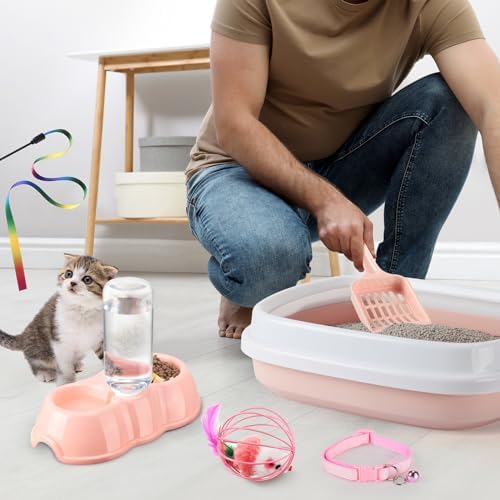 Tioncy 7 Pcs Kitten Litter Box Starter Kit