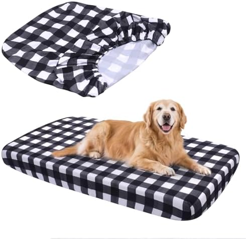 Replacement Dog Bed Covers Elastic Edged Washable 52" x 28" x 6"