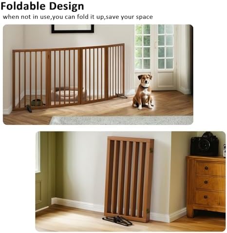 Dog Gate 32" Tall Foldable Dog Gate
