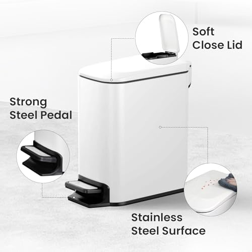 Cesun Small Bathroom Trash Can