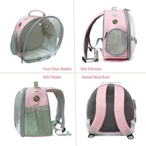 Small Animal Carrier Guinea Pig Backpack, Transparent, Breathable Backpack