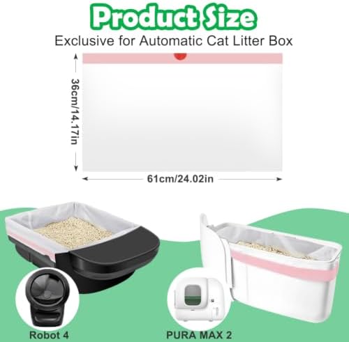 SZEE 2X Thicker Automatic Cat Litter Box Bags Fit