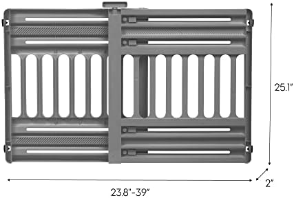 IRIS USA Pet Gate, Adjustable Width