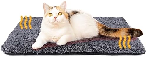 Mora Pets Self Warming Cat Bed Self Heating Cat Dog Mat Pet Pad Extra Warm