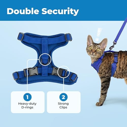Voyager Escape-Proof Step-in Cat Harness & Leash