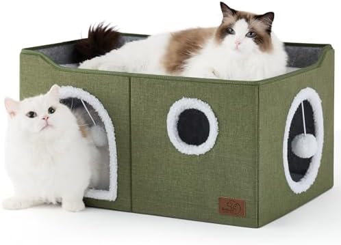 Bedsure Extra Wide Cat House Bed