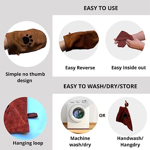Penny & Niko Microfiber Pet Towel Mitts
