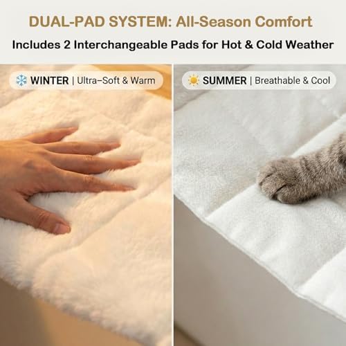 Faux Rabbit Fur Cat Wall Hammock