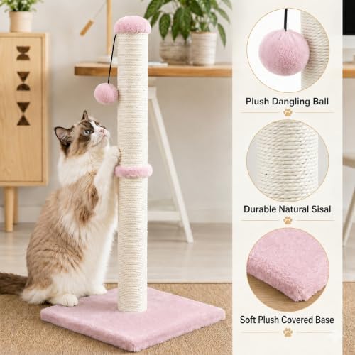 Dimaka Tall Cat Scratching Post, Claw Scratcher