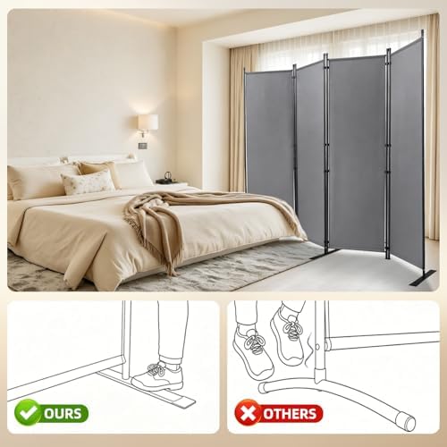 4 Panel Wide Room Divider Wall Screen
