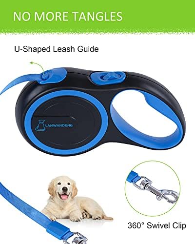 26FT Chew Proof Retractable Dog Leash