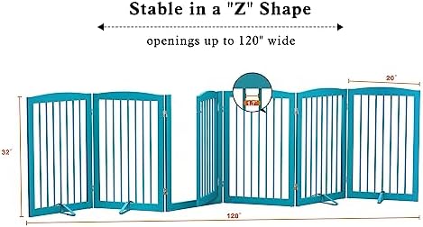 PUPETPO Freestanding Pet Gate