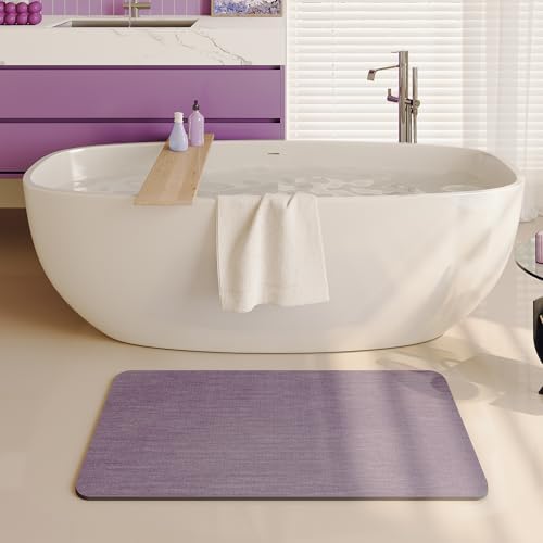 Mecko Bath Mat Ultra Thin Lavender Purple