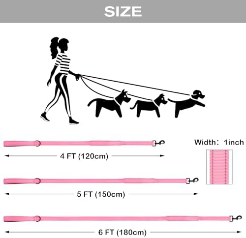 Joytale Dog Leash for Large Dogs that Pull, Double Handle