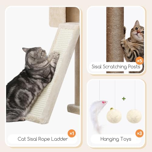 Globlazer Tall Cat Tower Extra Large Cat Tree House