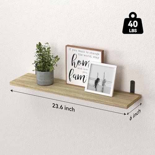 WOPITUES 24'' Long Floating Shelves
