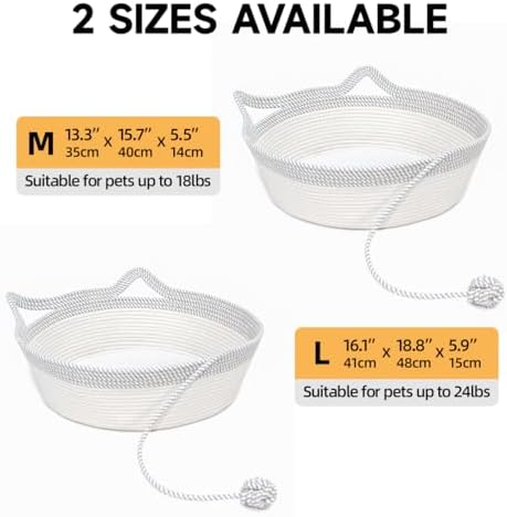 Cat Bed, Cotton Rope Instinct Basket
