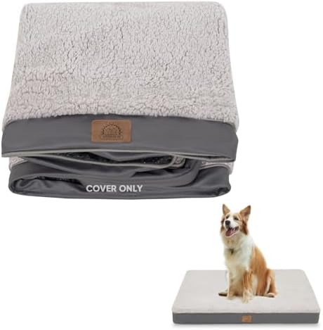 Sunheir Waterproof Dog Bed Covers Replacement Washable, Pet Bed Cover Only