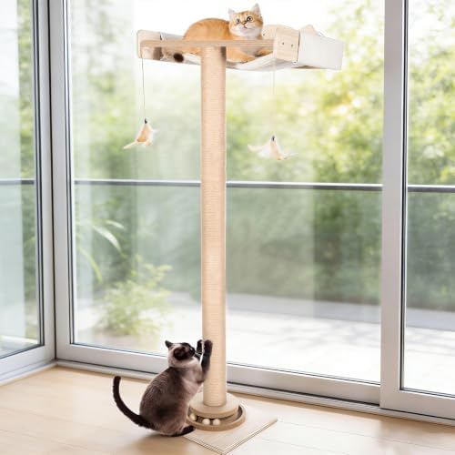 Fantasreen Window Perch Cat Hammock Tree 48",