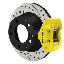 Load image into Gallery viewer, Wilwood 69-83 Porsche 911 D31 11.42in. Rear Brake Kit w/ Flex Lines - Drilled Rotors (Yellow)