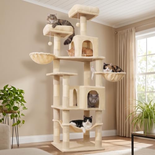 AMHANCIBLE Cat Tree Tower, 70 Inch Heavy Duty Cat Tree