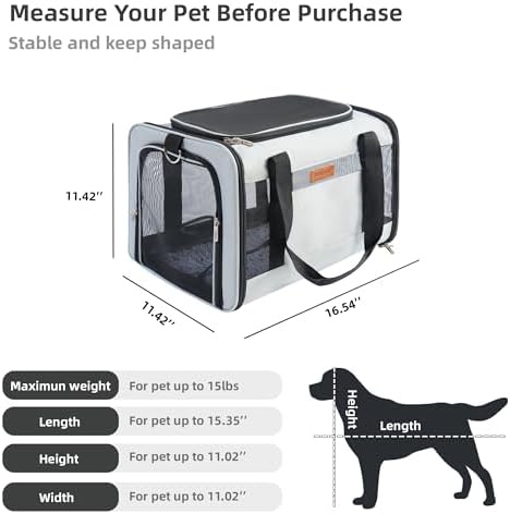 YUNIQUE Soft-Sided Cat & Dog Carrier
