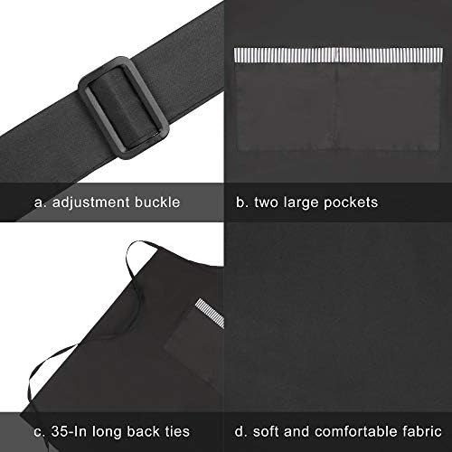 Black Waterproof Apron Lightweight