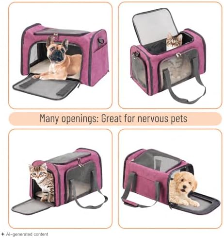 Mr. Pen- Pet Carrier, 17.5" x 11.2" x 11.5", Medium Size