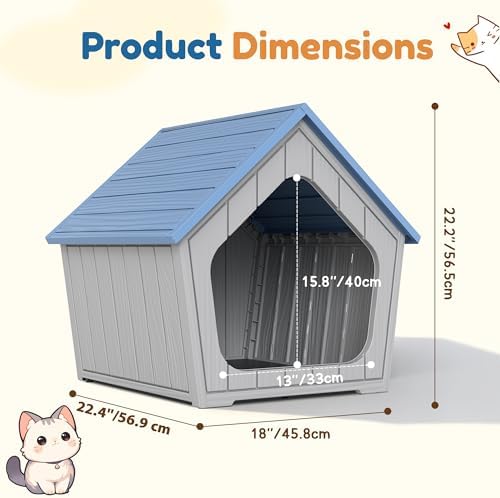 Cat Litter Box Enclosure, Resin Outdoor Litter Box