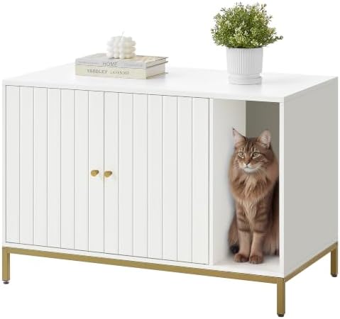 Feandrea Cat Litter Box Enclosure,
