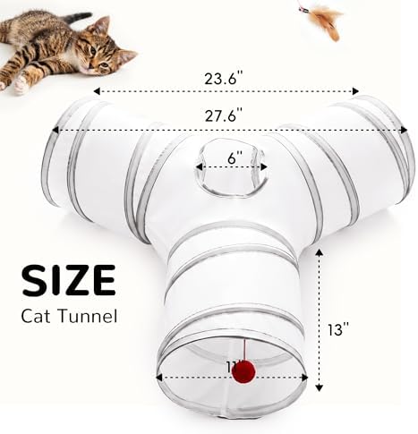 Tempcore Cat Tunnel, 3-Way Collapsible Toy