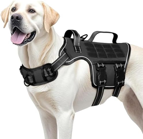Dog Harness for Large Dogs, No Pull Tactical Vest