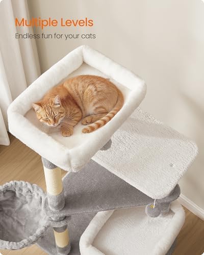 Feandrea Cat Tree Indoor, Dove Gray