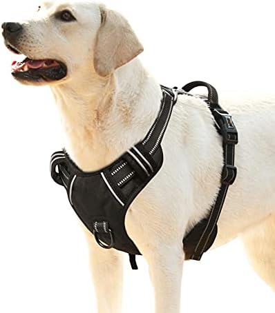 HEELE Dog Harness, No Pull Adjustable Padded Reflective Harness