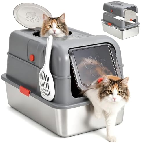 Fully Enclosed Dog Proof Litter Box