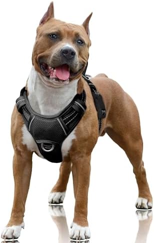BARKBAY No Pull Dog Harness Large Reflective Dog Harness