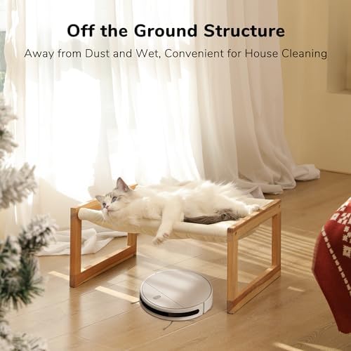 FUKUMARU Large Cat Hammock, Raised Dog Bed