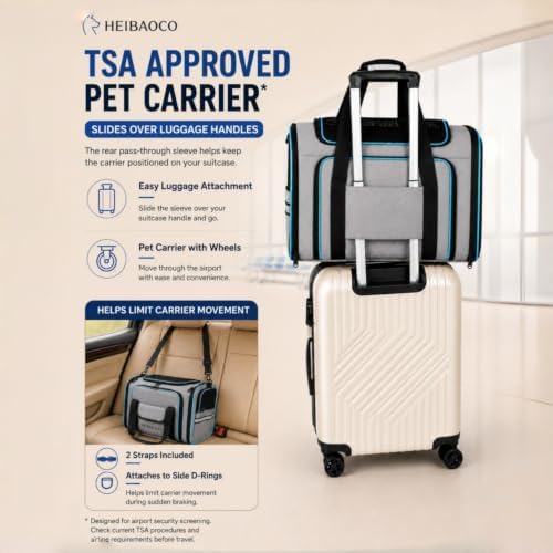 Expandable Pet Carrier with Wheels