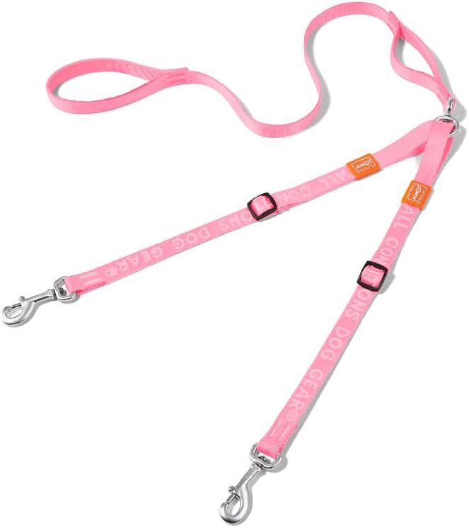 HOWGO Double Dog Leash, Tangle-Free 360 Swivel